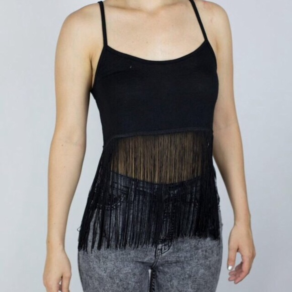 3 for $30/ EUC LA Hearts Fringe Crop